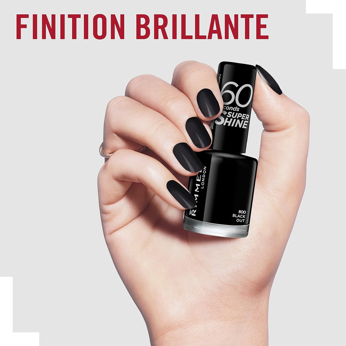 Rimmel London Super, Nagellack, 409 Pink-Holic Glanz, 8 ml (1er Pack)