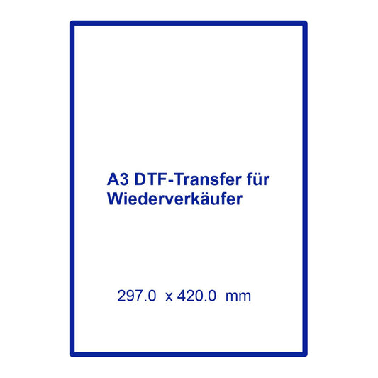 A3 DTF - Textiltransferdruck 297.0 x 420.0 mm