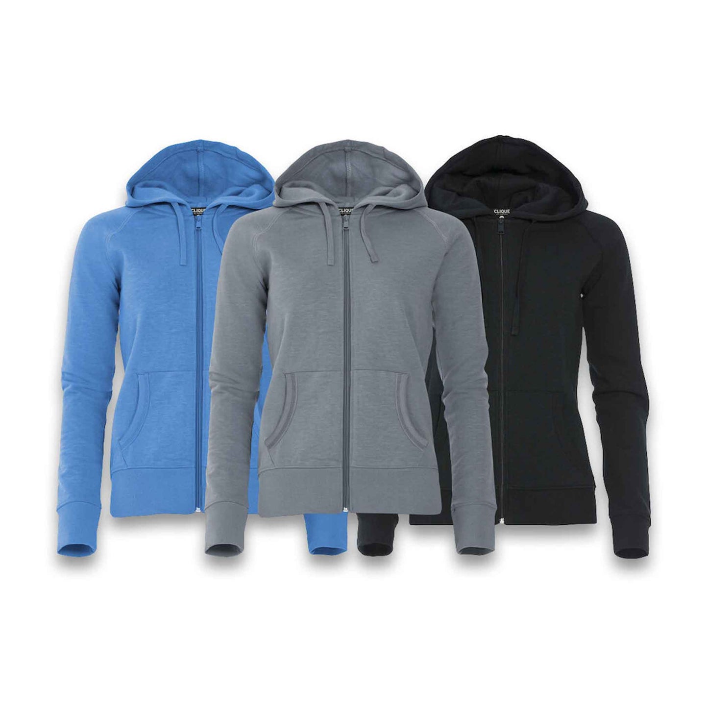 Clique Damen Sweatjacke Mit Kapuze 'Loris Ladies' alle 3 Farben ansicht