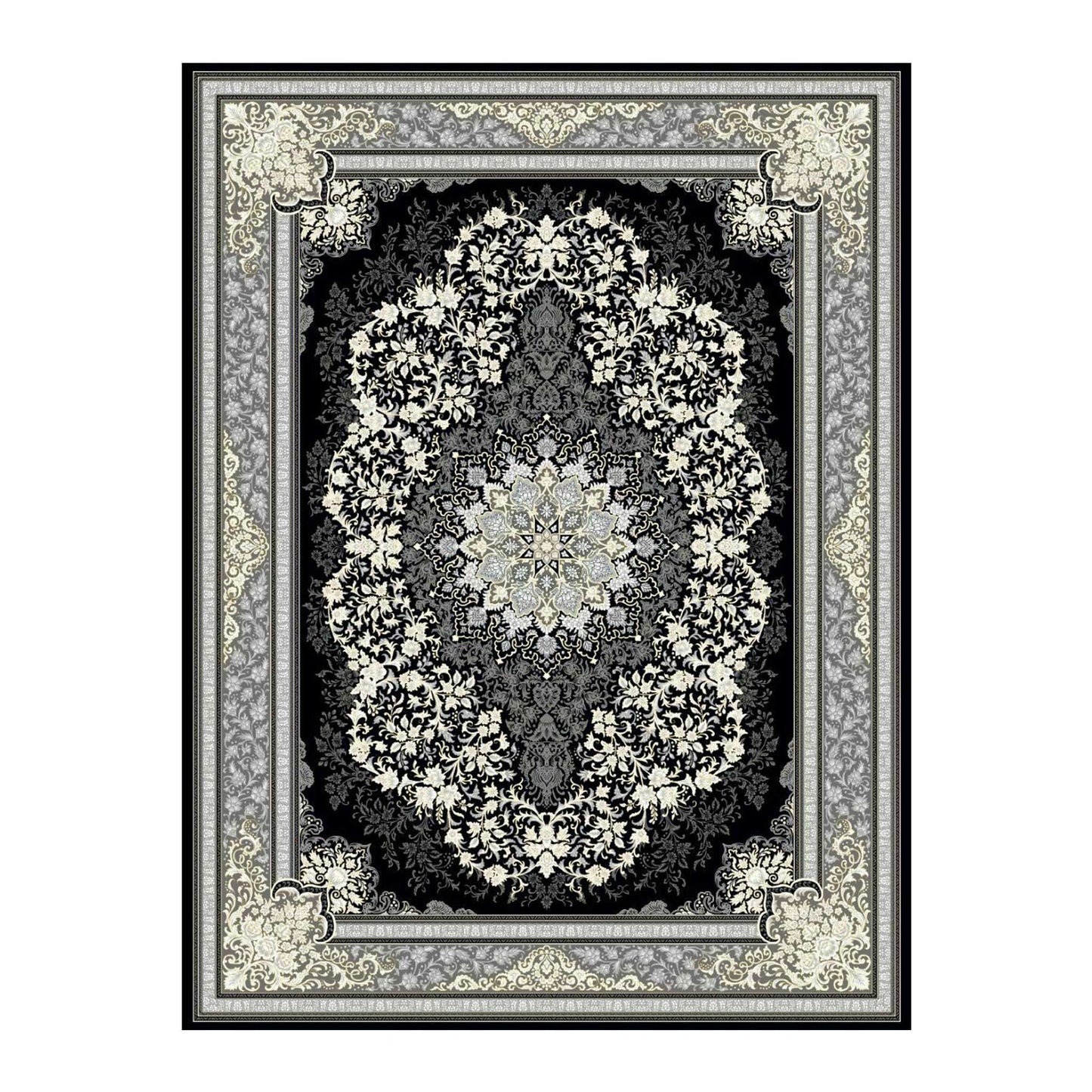 Authentischer Perserteppich-700 Shana, Maschinell Gewebte Eleganz mit Traditionellem Iranischem Design