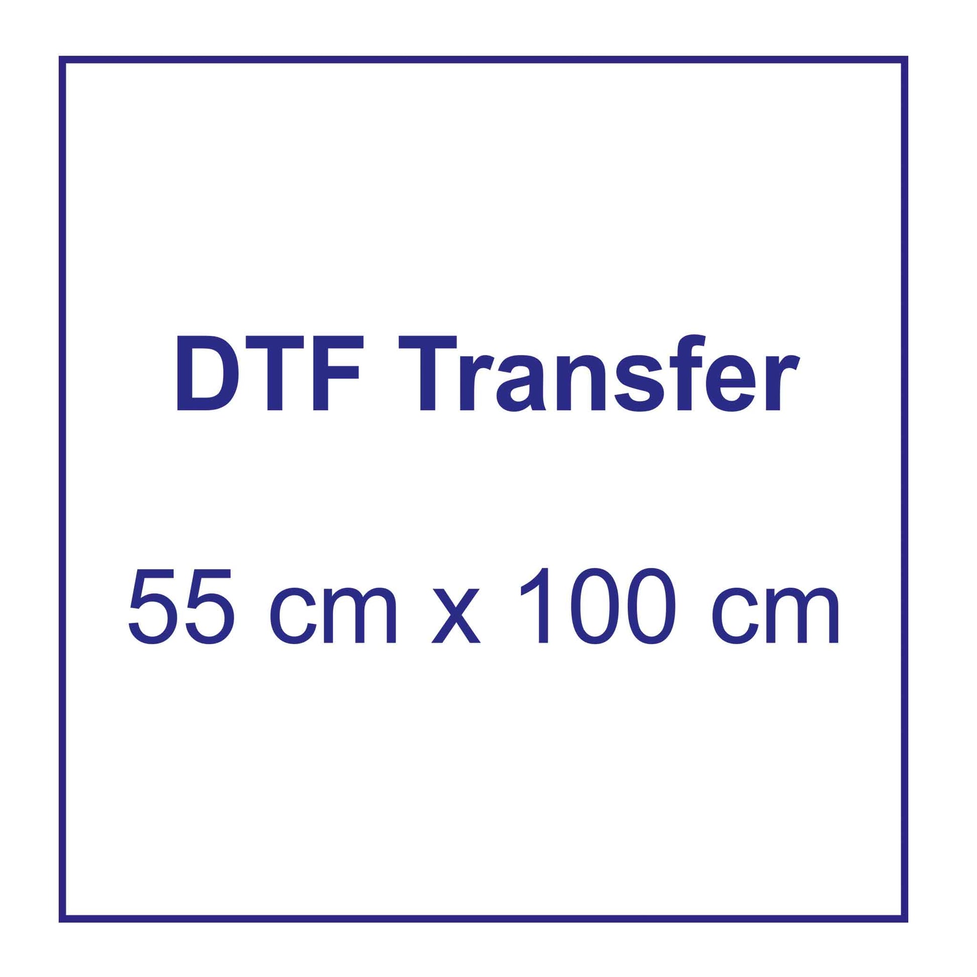 DTF Transfer für Textildruck 55 x 100 cm