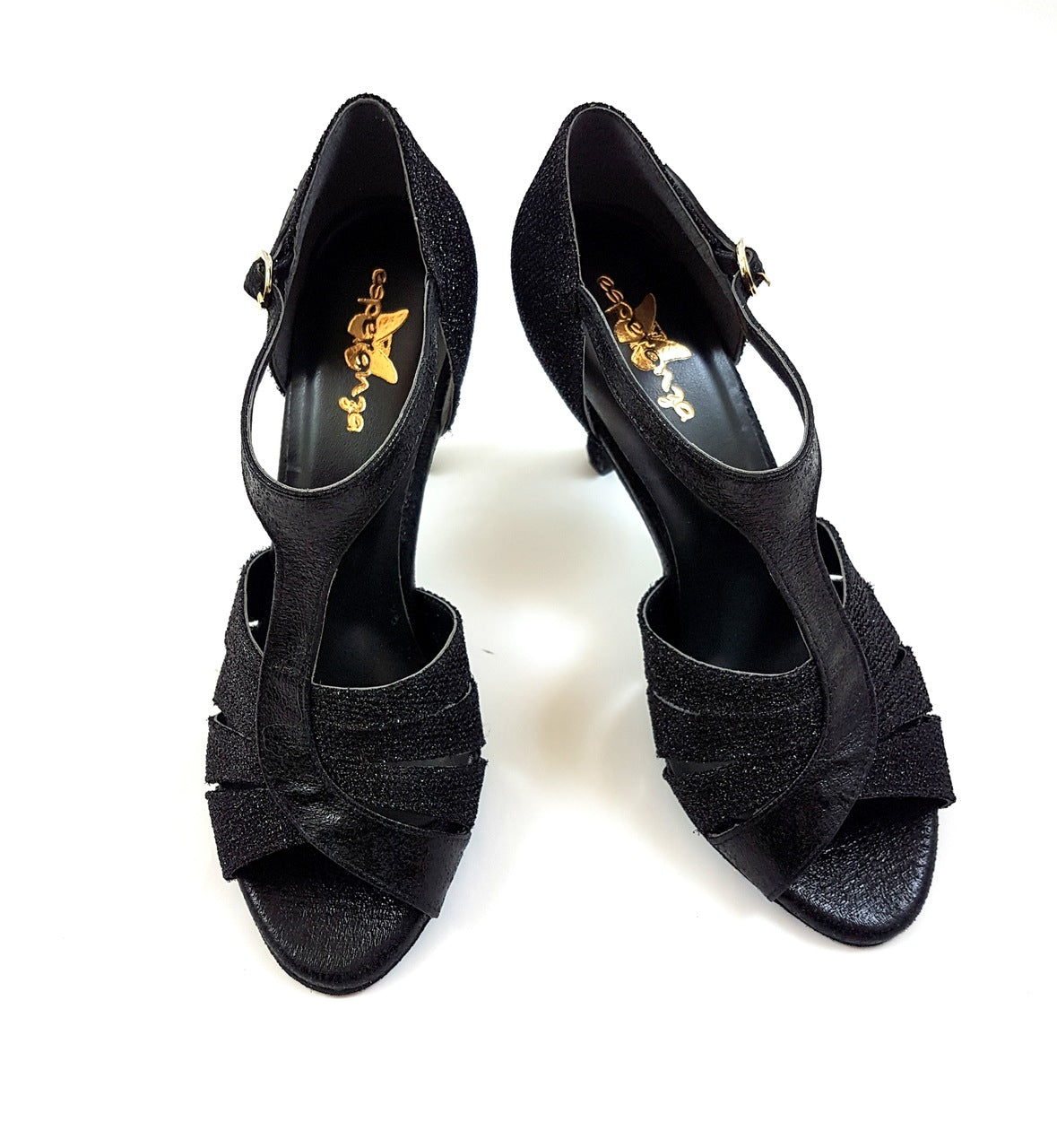Glow Twinkle Tanzschuhe in Schwarz Glitter