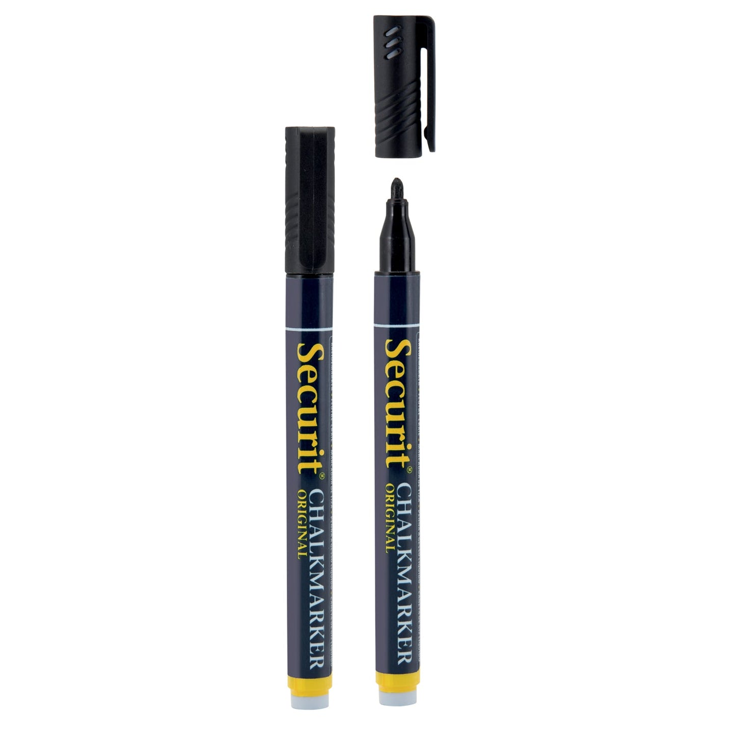 Securit® Kreidemarker, 1-2mm, 2er-Set, Schwarz