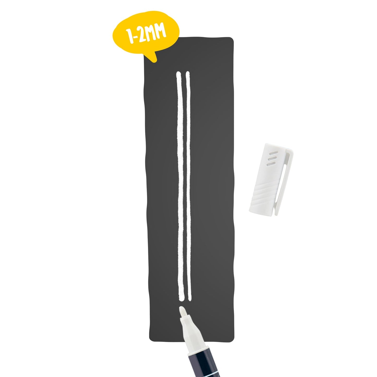 Securit® Kreidemarker, 1-2mm, 2er-Set, Weiss