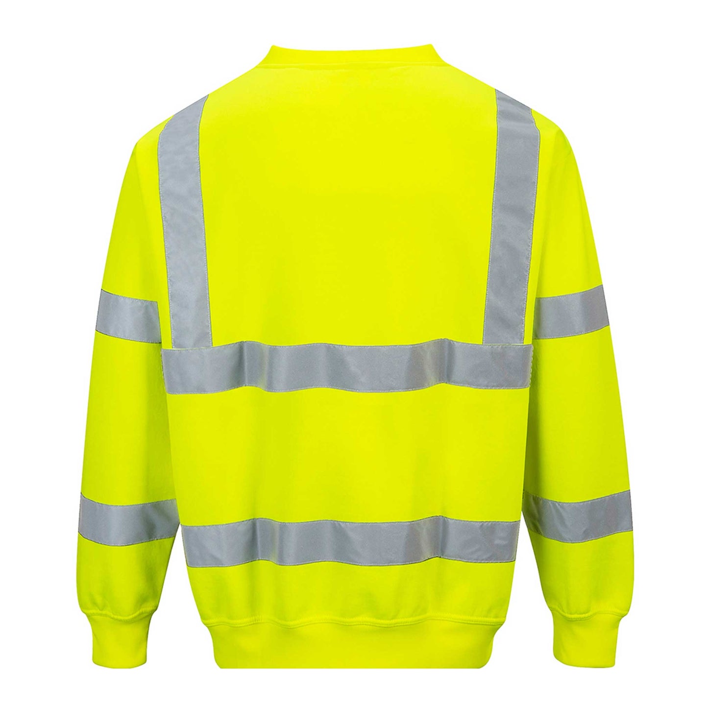 Gelb Ansicht Vorne-Warnschutz-Sweatshirt--B303--Warnschutz-Sweatshirt