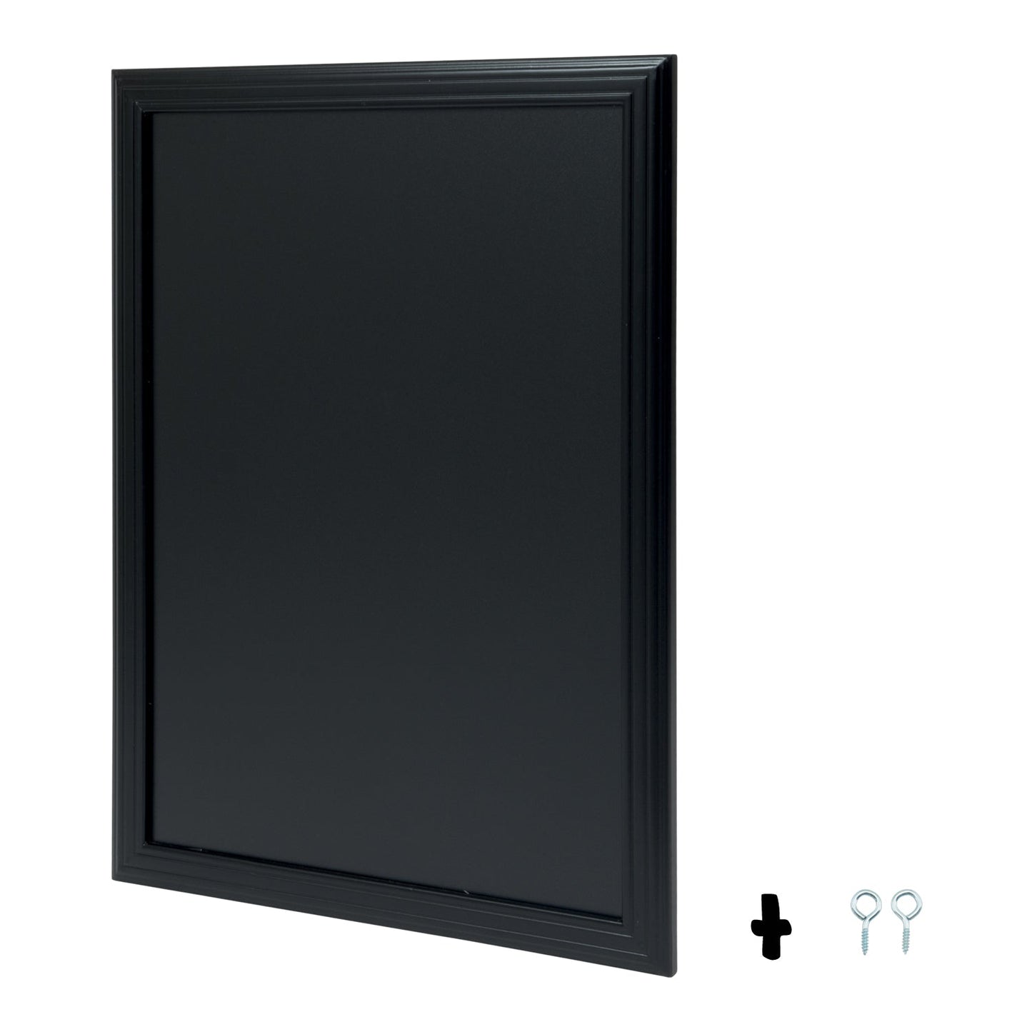 Securit® Wandkreidetafel, Holzrahmen Schwarz, 60x80cm, Outdoor