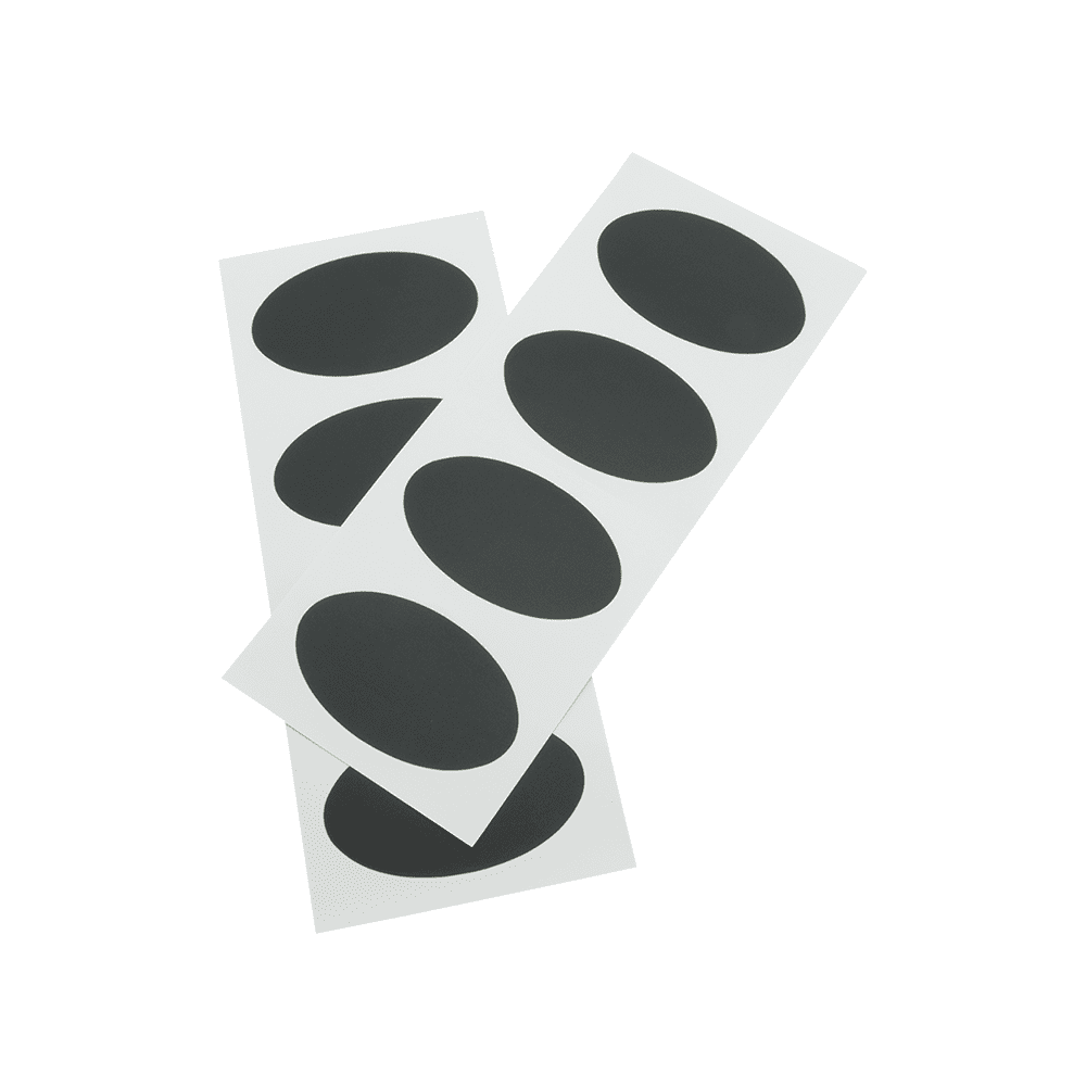 Securit® Kreidetafelfolie, Sticker Oval, 8x5cm, Selbstklebend, 8er-Set