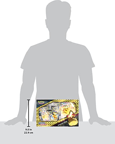 Pokémon-Sammelkartenspiel: Crown Zenith Special Collection – Pikachu VMAX 2 geätzte Folien-Promokarten, 1 Folien-Übergröße-Karte und 5 Booster-Packs mehrfarbig