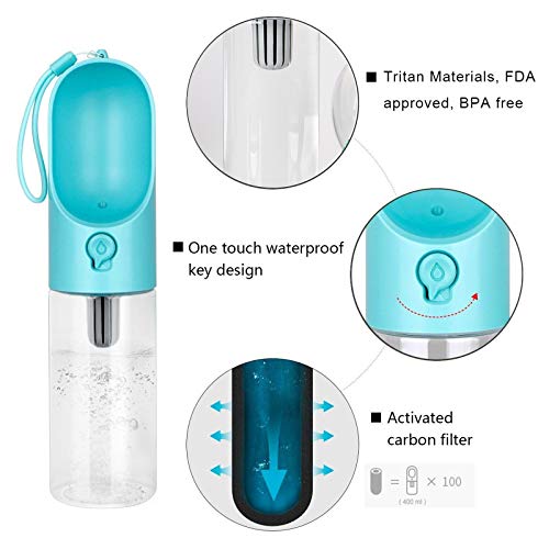 PETKIT P008 EVERSWEET Hundetrinkflasche für Hund, unterwegs, Leckdichte Outdoor Trinkflasche - 400ml