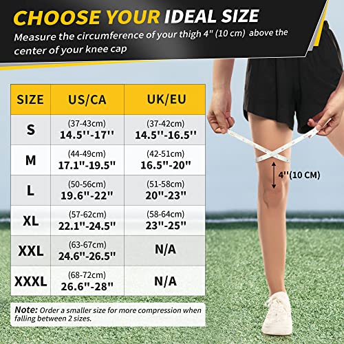 CAMBIVO 2 x Kniebandage Damen Männer, Bandage Knie für Laufen, Wandern, Joggen, Sport, Volleyball, Knieschützer hilfreich Erholung bei Meniskusriss, ACL und Arthritis