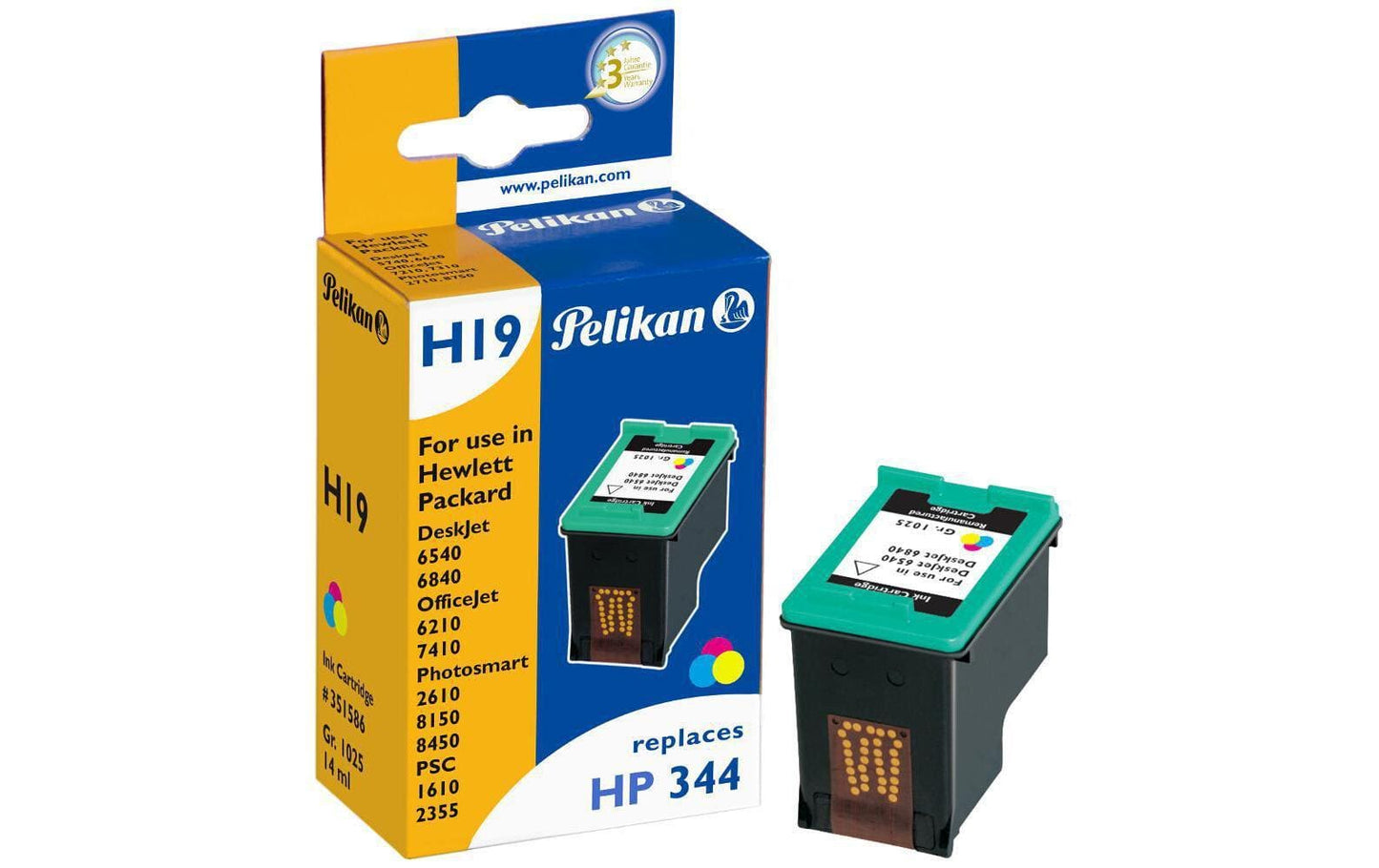 Pelikan Tinte HP Nr. 344 (C9363EE) Color - WERBE-WELT.SHOP