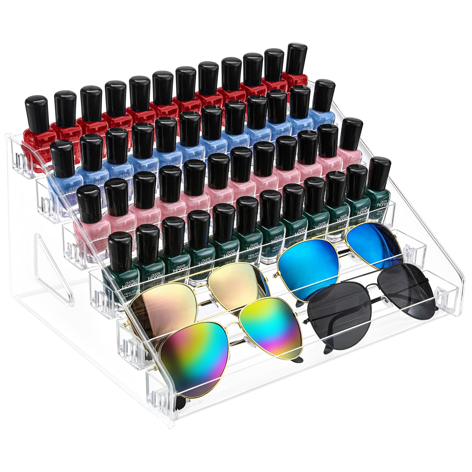 künstler aufbewahrung AusDaur Nagellack Aufbewahrung Organizer Regal, 6-Tier Klar Farbstände – WERBE-WELT.SHOP