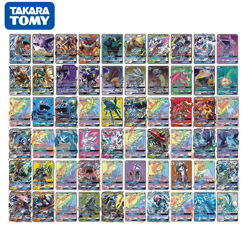 200-Stück Pokemon-Karte GX-EX-VMAX-MEGA Booster-Box Englisches Spiel Battle Trading Collection Glänzende Karte Meistverkauftes Kinderspielzeug Geschenk