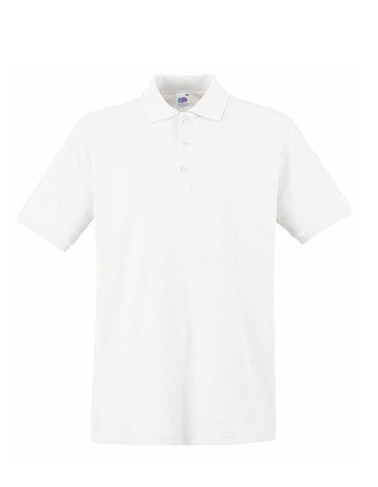 Herren Poloshirt Premium weiss L - WERBE-WELT.SHOP