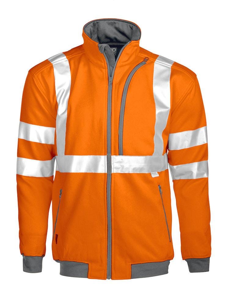 Warnschutz Sweat Jacke mit Reflektoren für Herren - WERBE-WELT.SHOP