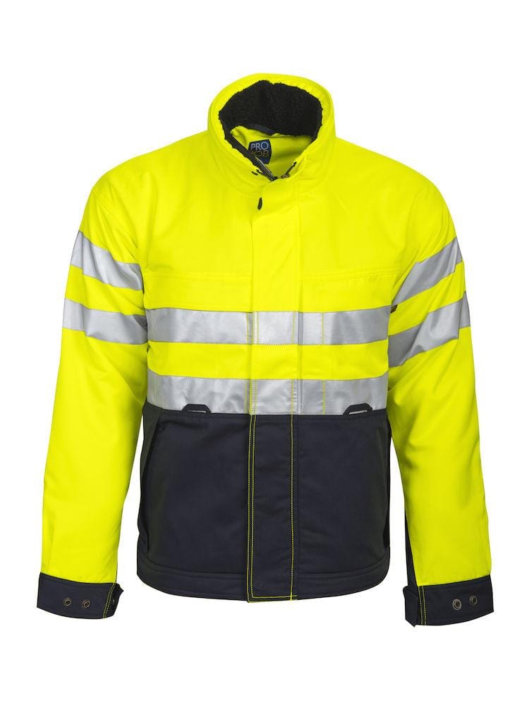 Projob Herren Warnschutz Jacke gefüttert EN ISO 20471 KLASSE 3 XS - 3XL - WERBE-WELT.SHOP