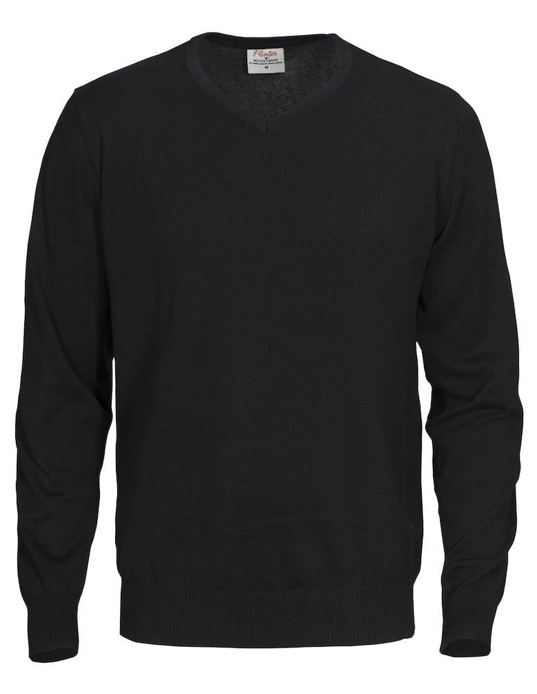 Modischer Strickpulli mit V-Ausschnitt für Herren - WERBE-WELT.SHOP