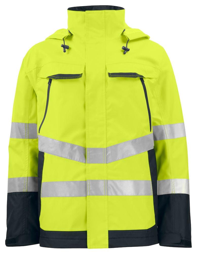 Projob Herren Wasser- und Winddichter Warnschutz Parka EN ISO 20471 Klasse 3 XS-4XL - WERBE-WELT.SHOP