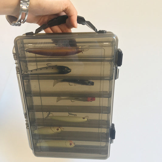 Large-capacity Fishing Tackle Box Double-decker Sub-bait Box Portable  Bait Fishing Gear Storage Box