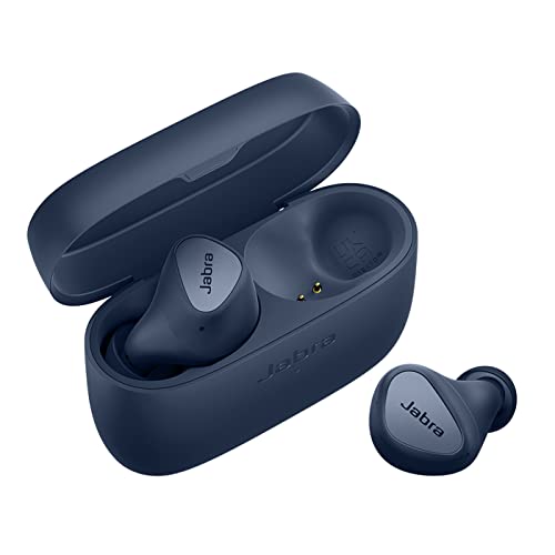 Jabra Elite 4 - Schnurlose In-Ear-Kopfhörer mit Geräuschunterdrückung - Bluetooth-Kopfhörer mit Spotify Tap Playback, Google Fast Pair, Microsoft Swift Pair - Dunkelblau