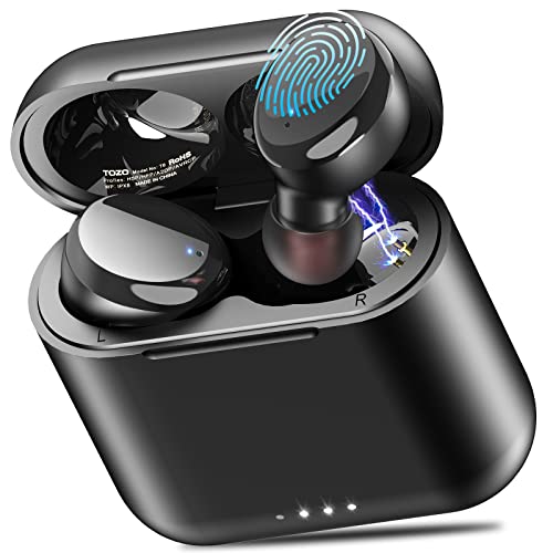 TOZO T6 Bluetooth Kopfhörer - Kabellose In Ear Kopfhörer mit Touch Control und Wasserdichtem Ladecase