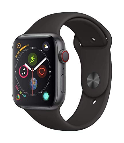 Apple Watch Series 4 44mm (GPS + Cellular) - Aluminiumgehäuse Space Grau Schwarz Sportarmband (Generalüberholt) - Kaufen Sie es jetzt!