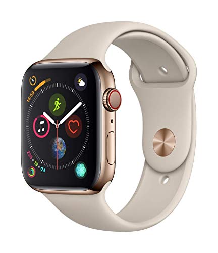 Apple Watch Series 4 44mm (GPS + Cellular) - Edelstahlgehäuse Gold Stein Sportarmband (Generalüberholt) kaufen - Preis, Eigenschaften und Bewertungen