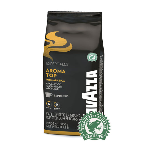 Aroma Top EXPERT LAVAZZA - Bohnenkaffee: Genießen Sie einen abgerundeten und raffinierten Espresso mit Noten von Getreide und getrockneten Früchten