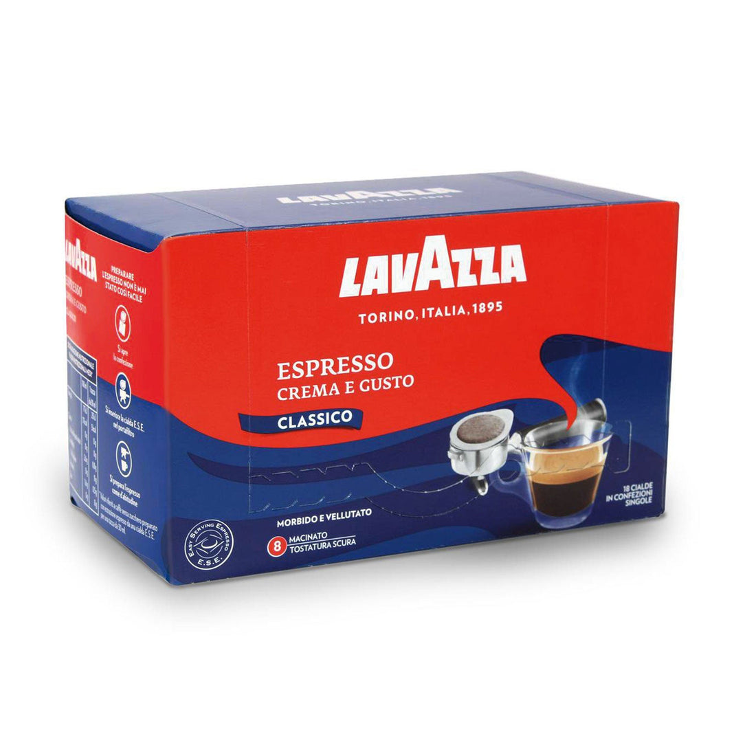 Intensiver und cremiger Espresso: ESPRESSO Crema e Gusto LAVAZZA PAD (Pads)