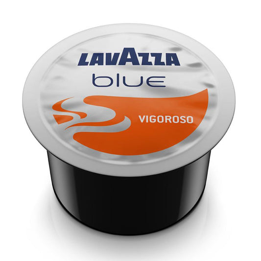 Genießen Sie den kräftigen Geschmack von ESPRESSO Vigoroso LAVAZZA BLUE (Kapseln)