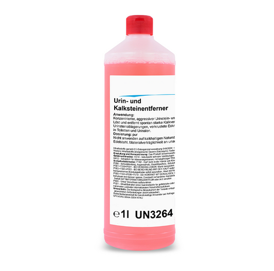 Urin- und Kalksteinentferner, rot, pH-Wert <2, Gefahrengut, 1 Liter