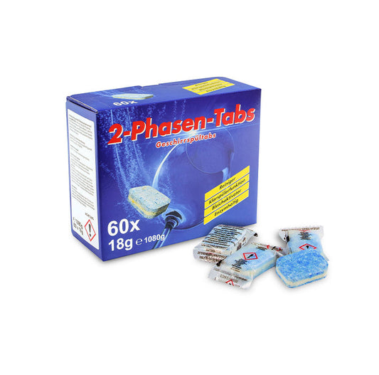 Spülmaschinentabs 2 Phasen, 60 Stück, pH-Wert 10