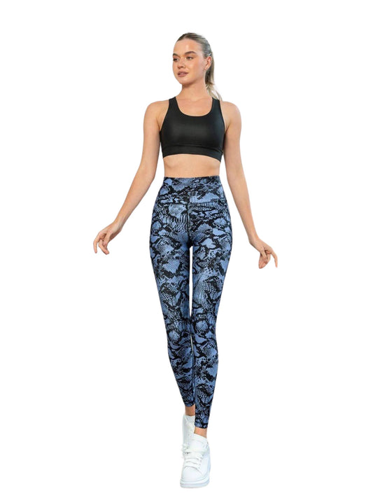 422 Extra High Waist Leggings in blau-schwarz