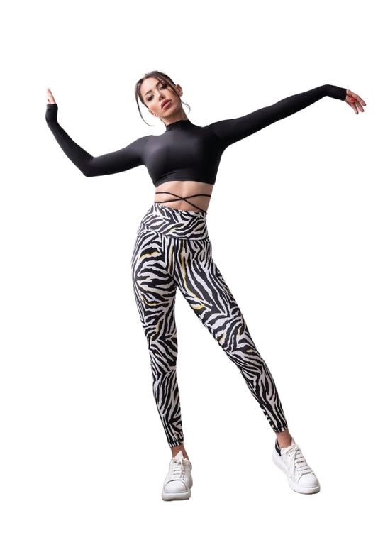 273 Extra High Waist Leggings in Schwarz & Weiss