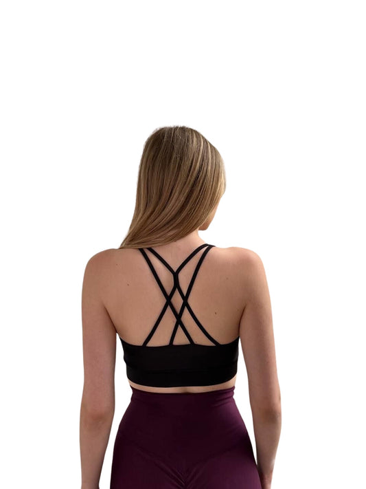 247 Fit Sport Bra in Schwarz
