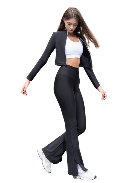 1257 Split Spanish Leggings in Schwarz