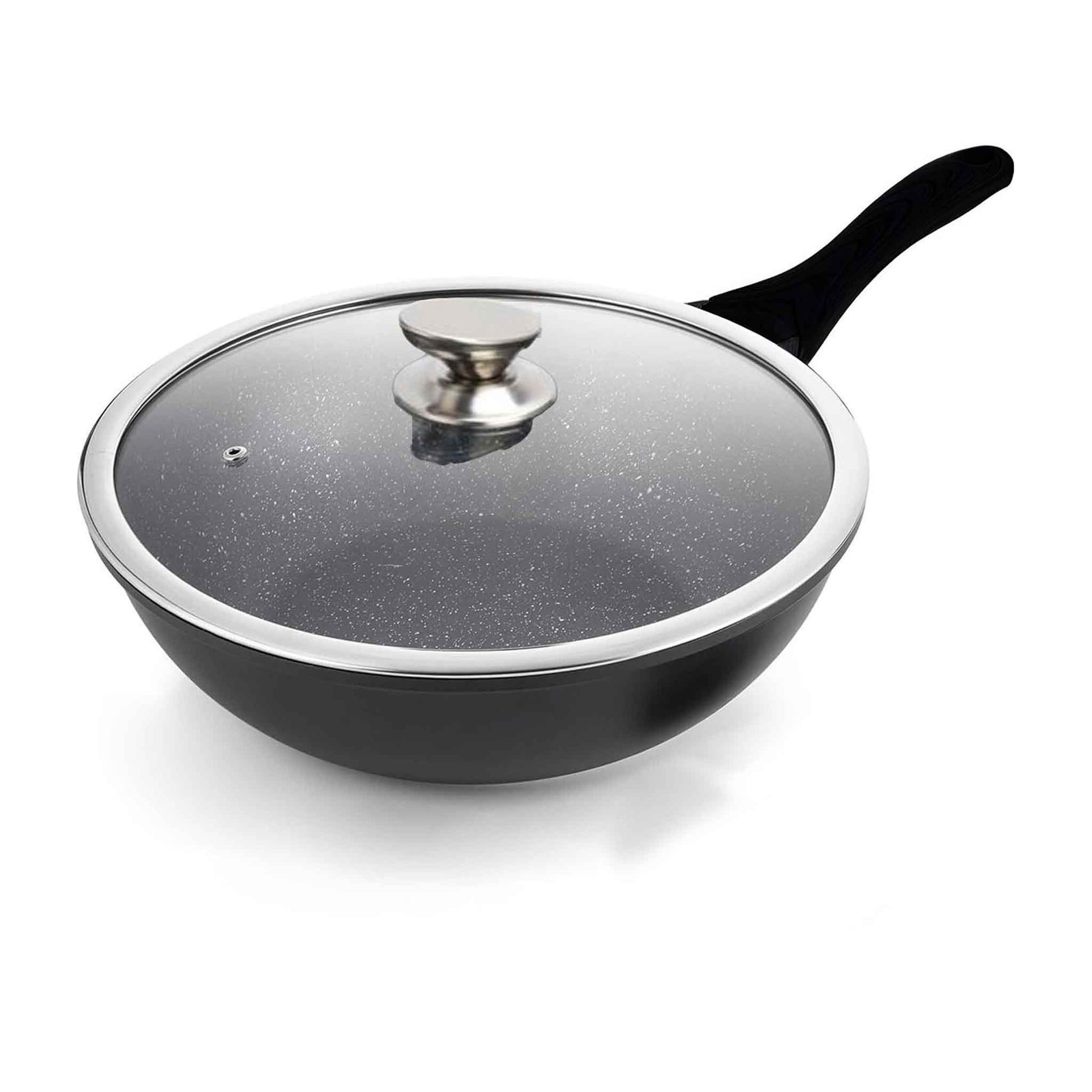 30 cm - 3,7L Wok mit Marmor-Antihaftbeschichtung RL-BW30M