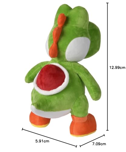 Simba 109231012 - Super Mario Yoshi Plüschfigur, 30cm, kuschelweich, Nintendo, Charakter aus weltberühmten Computerspiel, Dinosaurier, Kuscheltier, ab den ersten Lebensmonaten geeignet