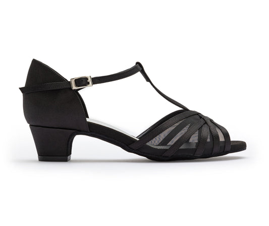 Grace Bliss Tanzschuhe in Schwarz Satin