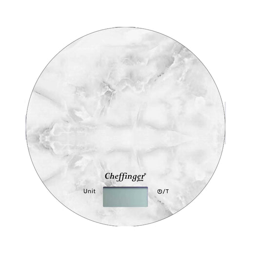 SK01-5 Kg LCD-Display Küchenwaage Glass Marmor Weiß Design Antirutsch Backwaage Waage