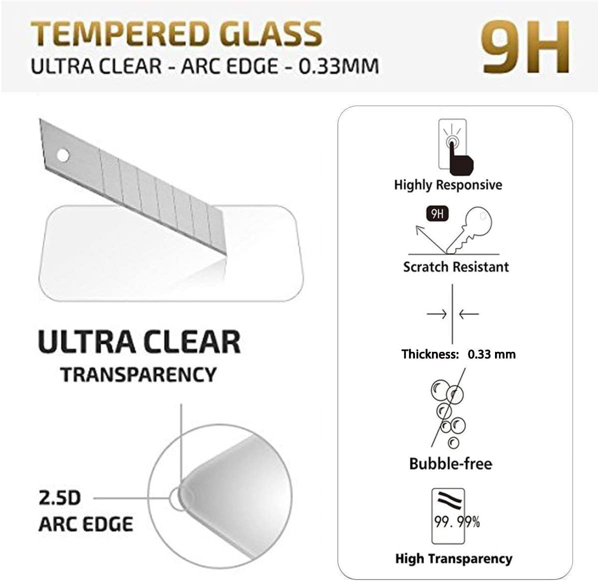NEW'C 2 Stück, Panzer Schutz Glas für iPhone 11 Pro Max, XS Max, Frei von Kratzern, 9H Härte, HD Displayschutzfolie, 0.33mm Ultra-klar, Ultrabeständig