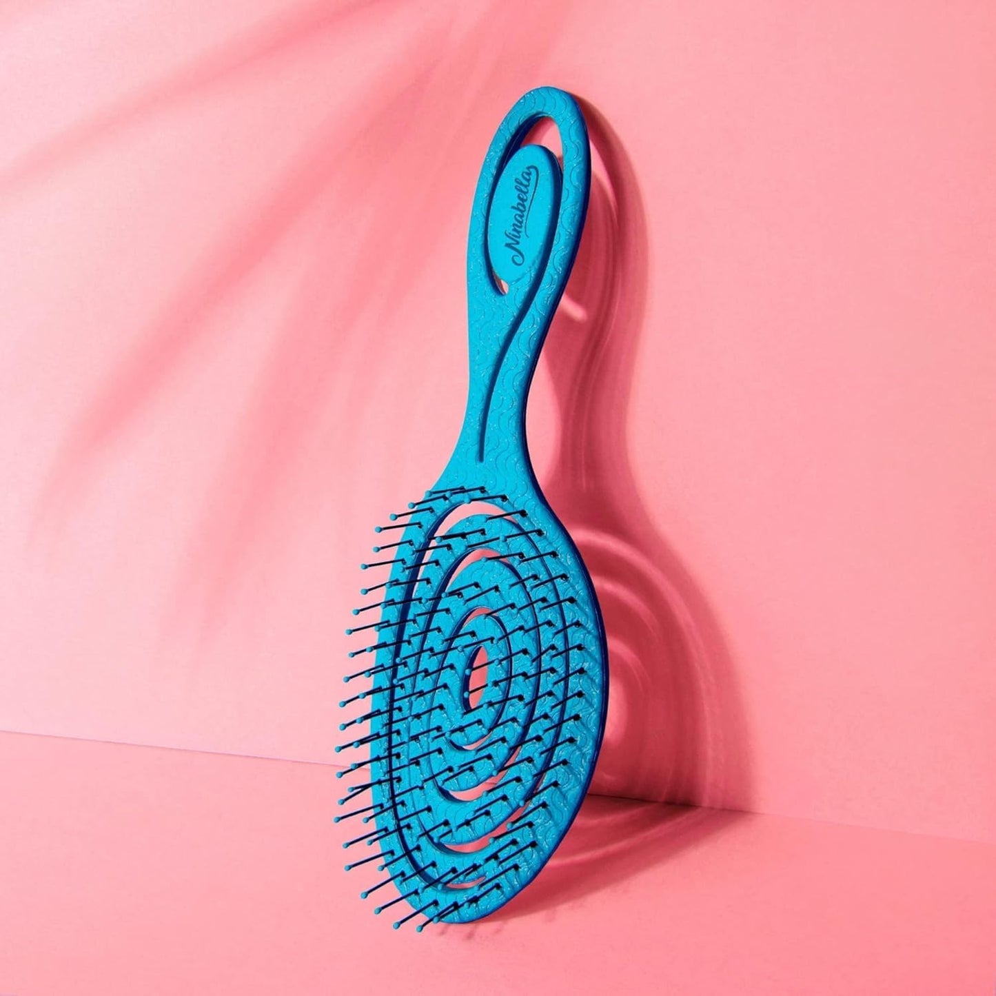Ninabella Spiral Hairbrush - Detangle Hair Brush - For Brushing Wet or Blow Dry Hair - Detangler Vent Brush - Gray