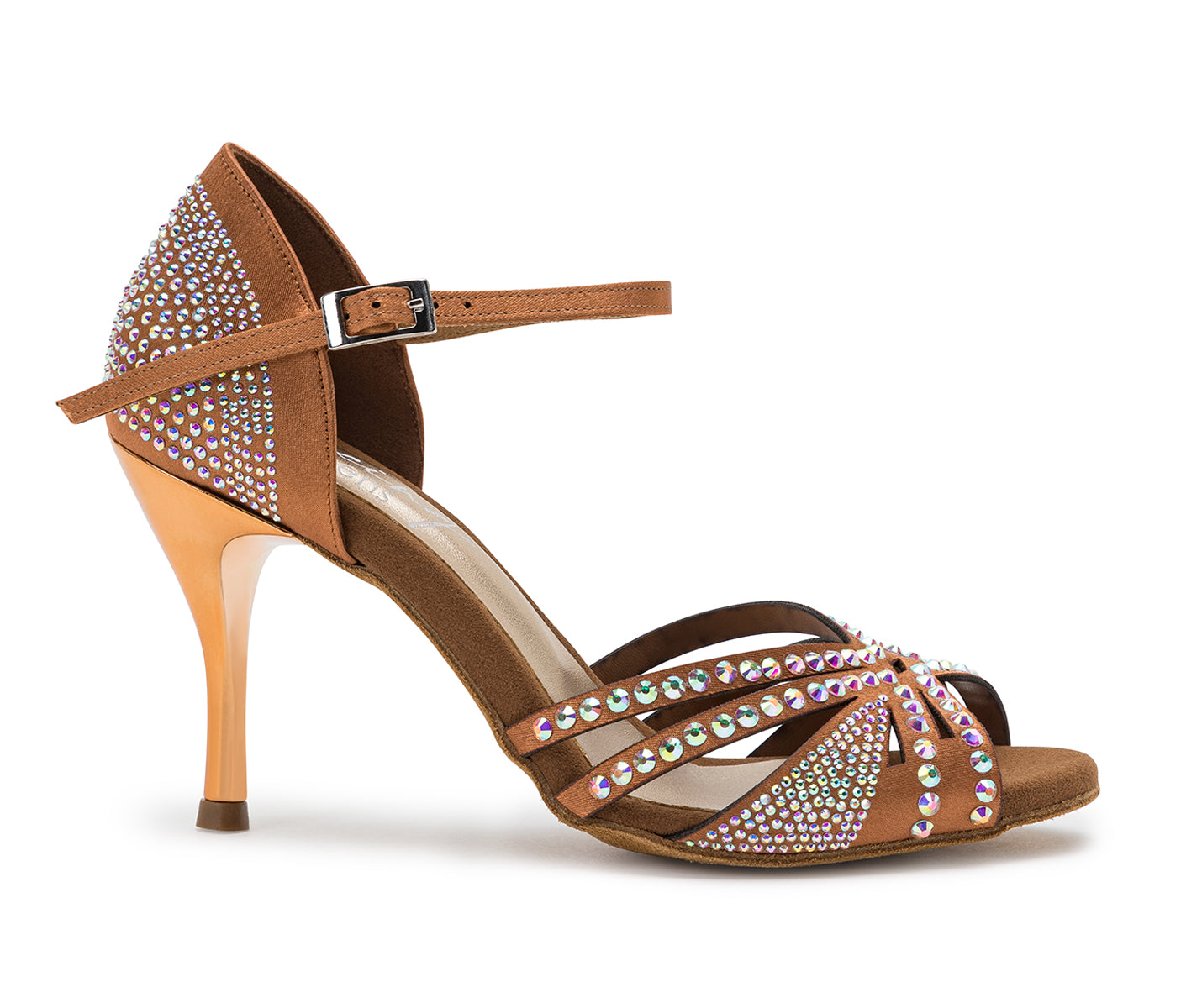 Sparkle Shine Tanzschuhe in Bronze Satin