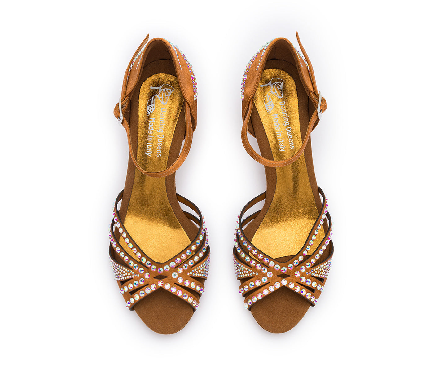 Sparkle Shine Tanzschuhe in Bronze Satin