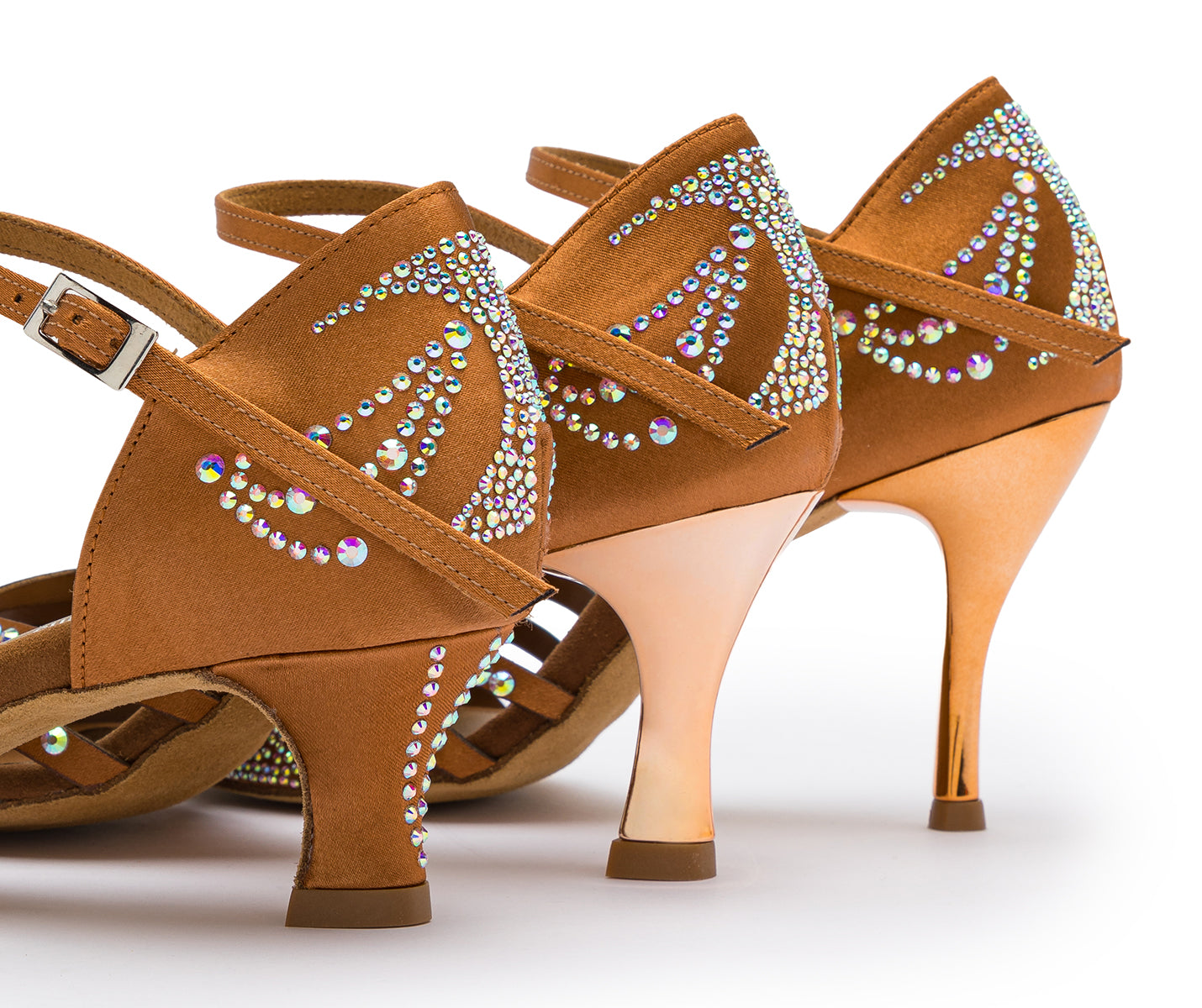 Sparkle Shine Tanzschuhe in Bronze Satin