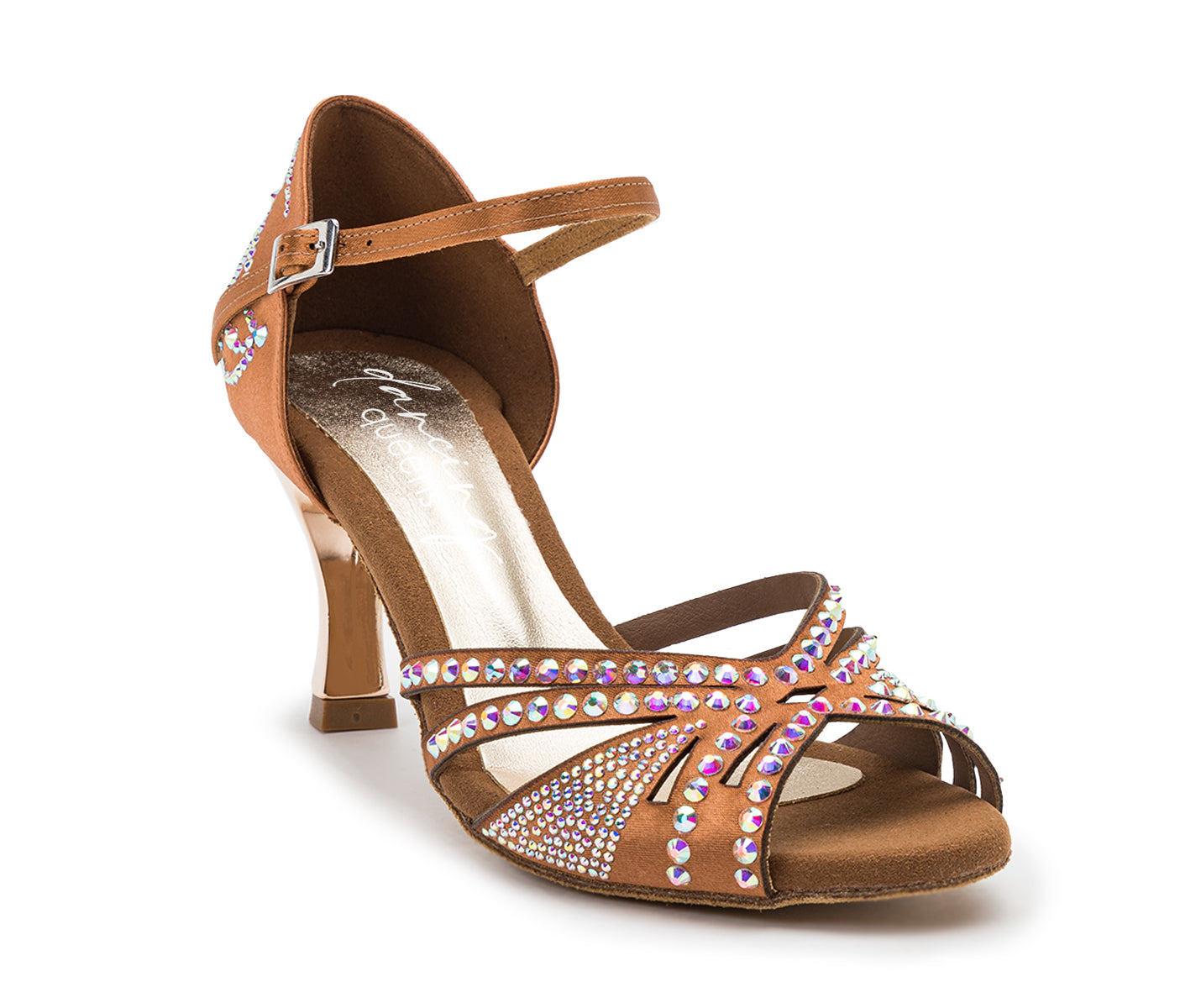 Sparkle Shine Tanzschuhe in Bronze Satin