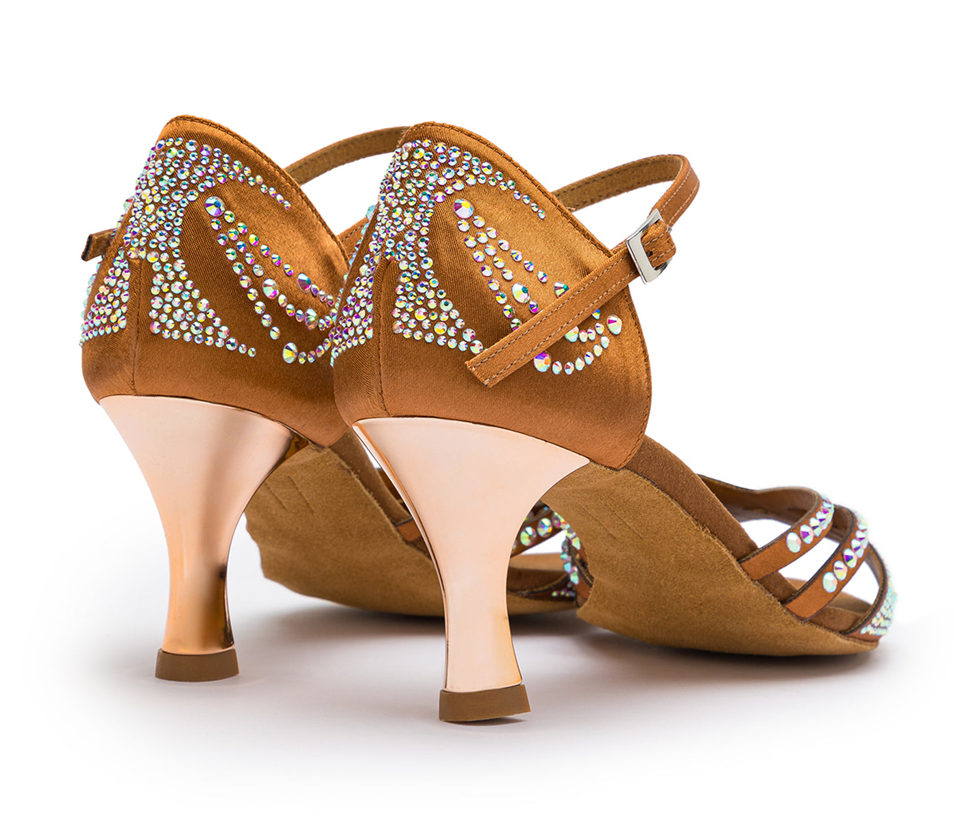 Sparkle Shine Tanzschuhe in Bronze Satin