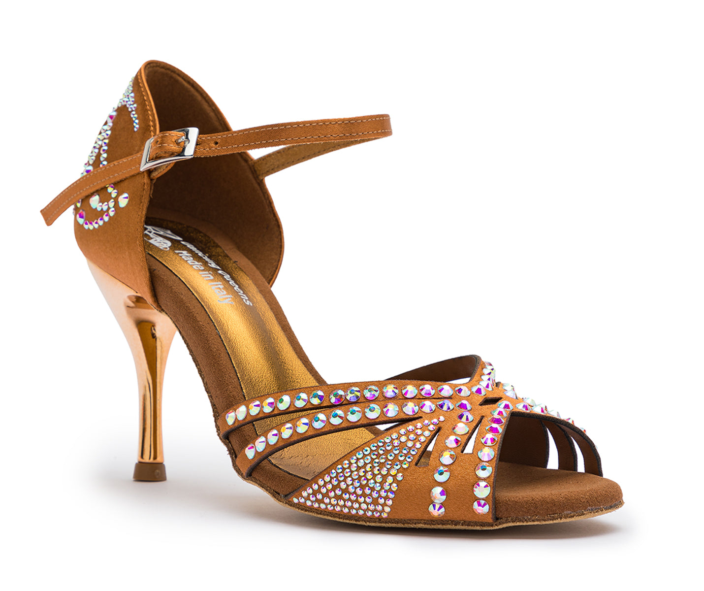 Sparkle Shine Tanzschuhe in Bronze Satin