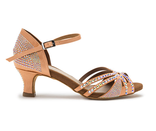 Sparkle Shine Tanzschuhe in Nude Satin