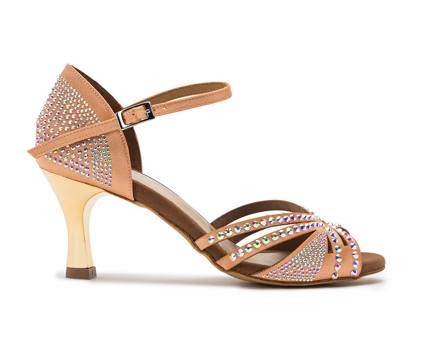Sparkle Shine Tanzschuhe in Nude Satin